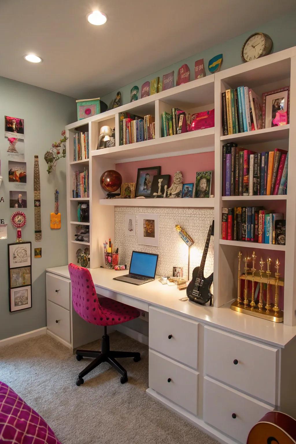 Personalized accents make a tween bedroom uniquely theirs, reflecting their personality and passions.