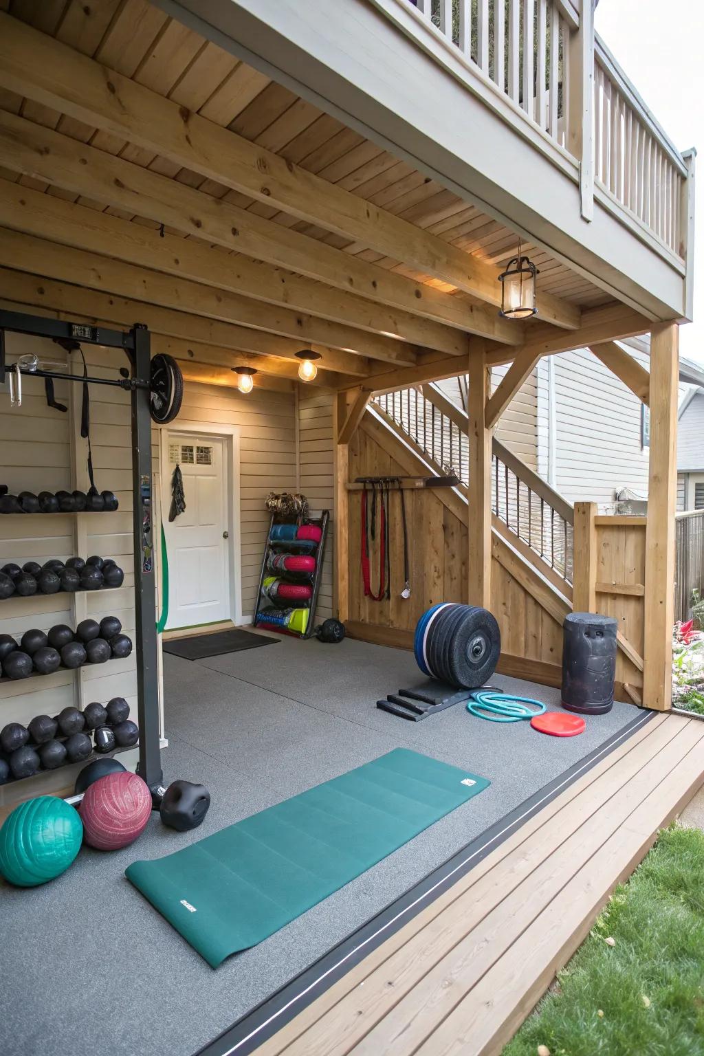 Stay vibrant in your personalized fitness center.