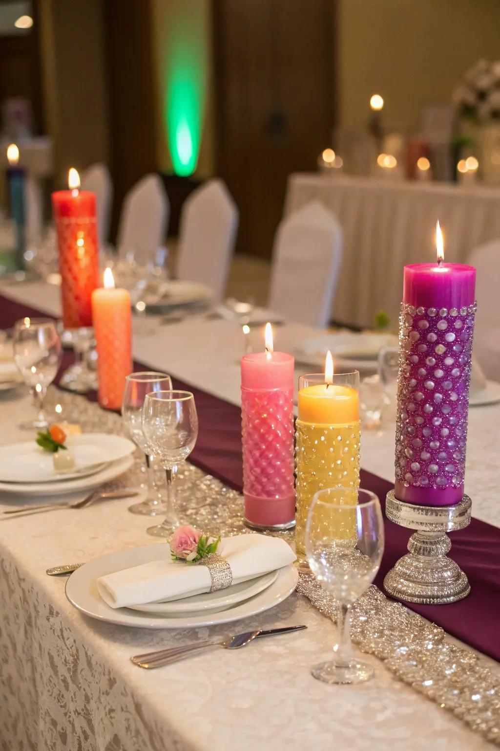 Vibrant lights conceiving a cohesive and vivid visual.
