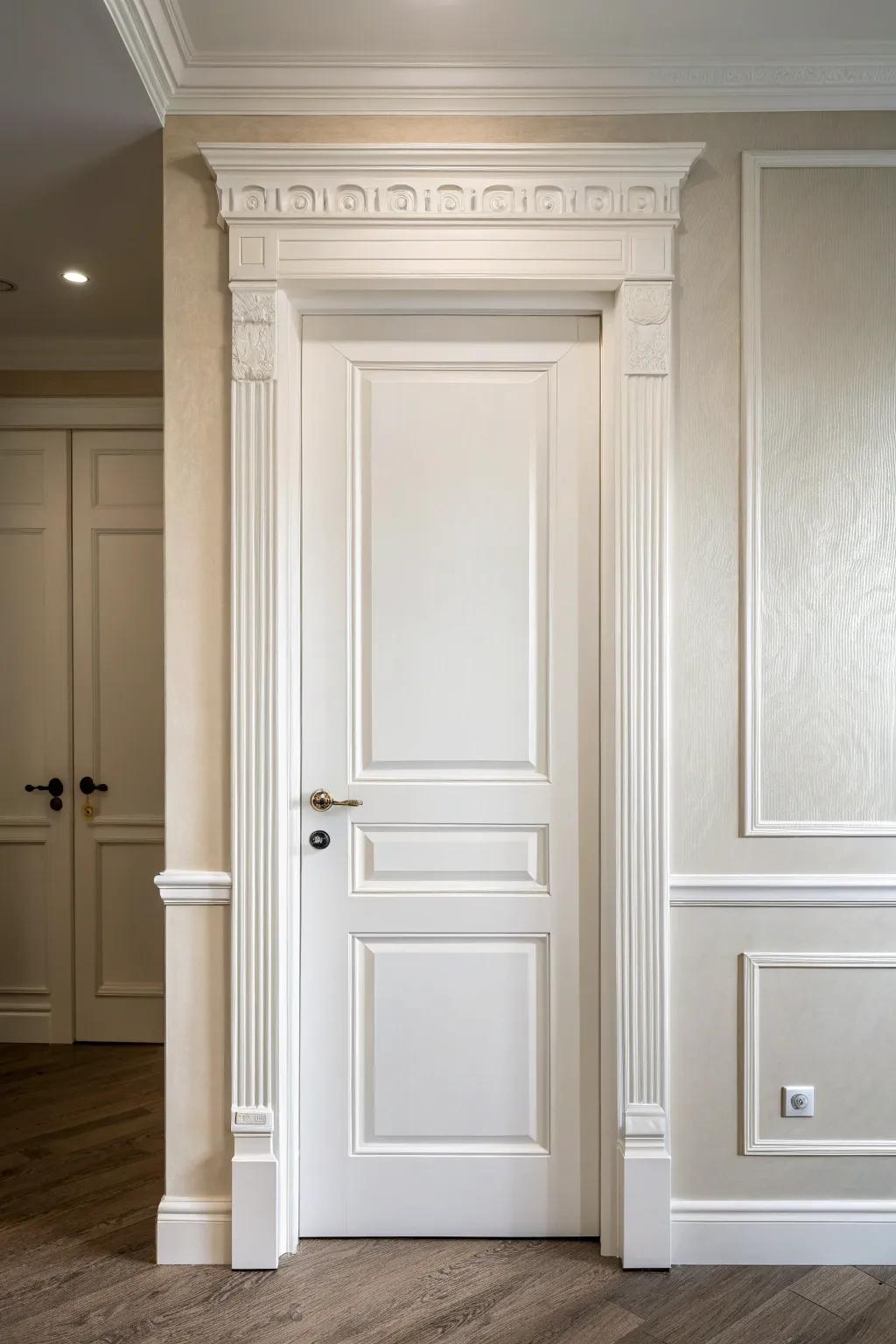 Subtle bright doors provide a clean, timeless feel.