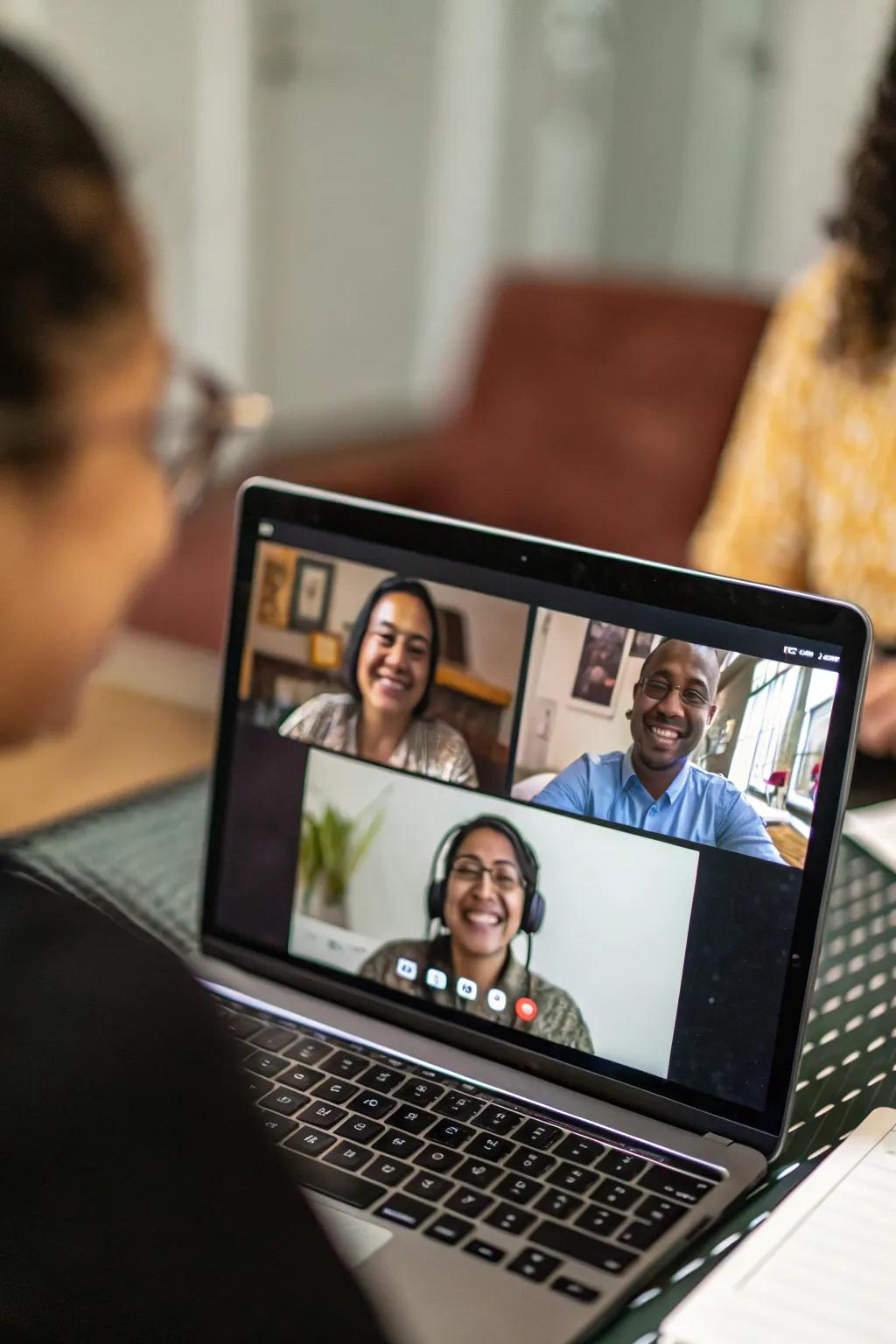 A virtual reunion bringing together distant loved ones.