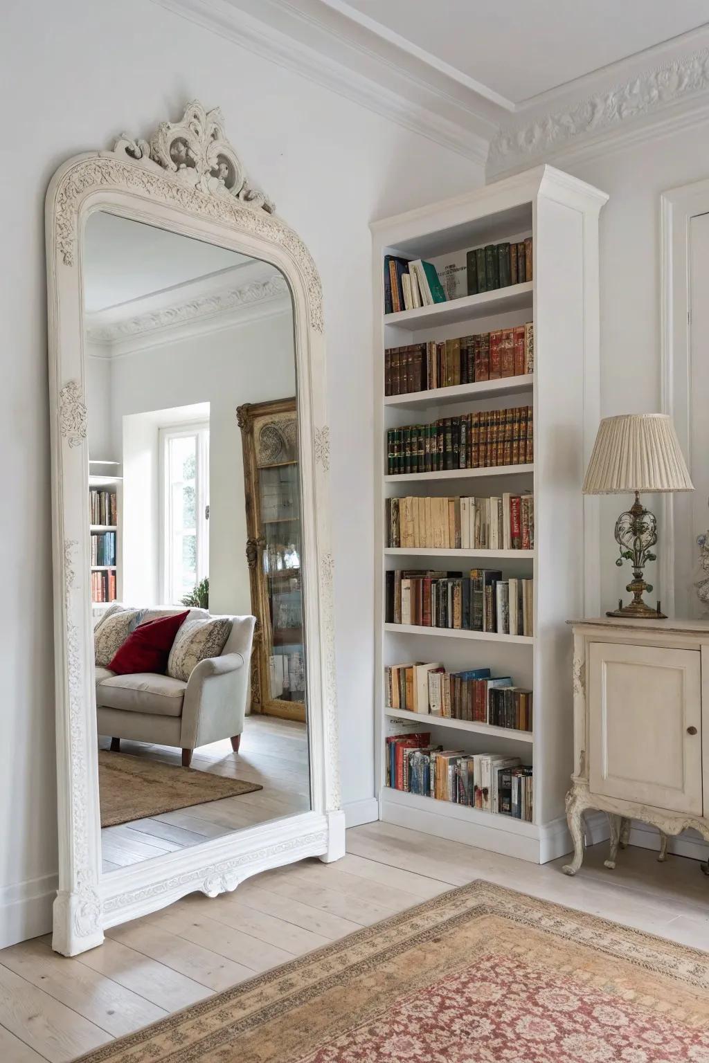 Classic impressions contribute character and history to a white space.