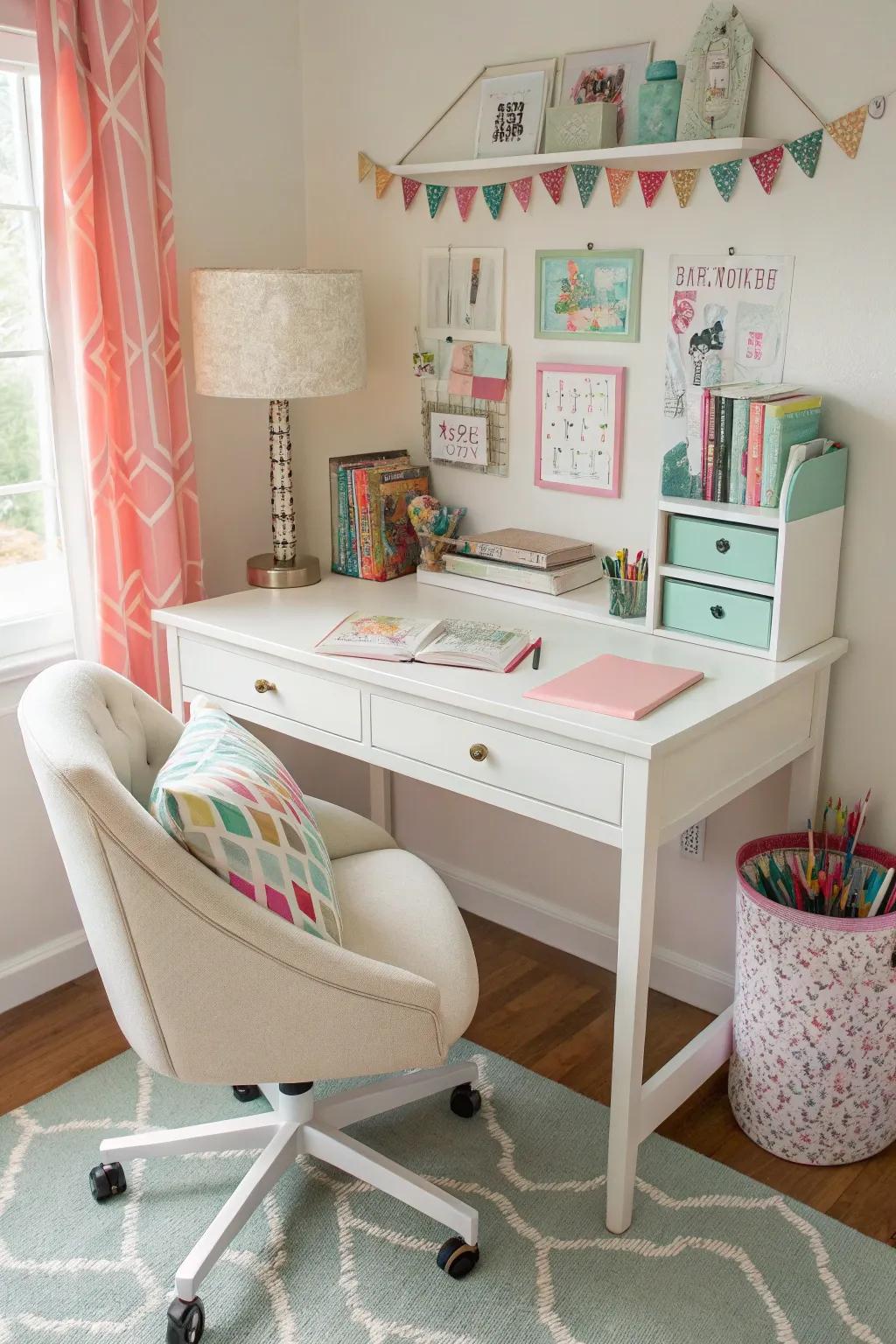 A well-designed study area encourages focus and learning.