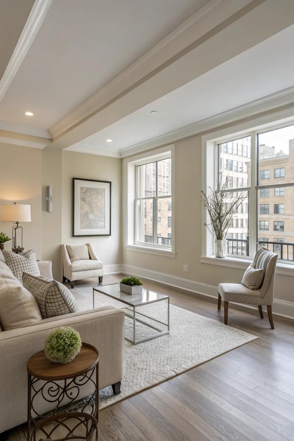 Neutral shades contribute a sense of calm and elegance to interiors.