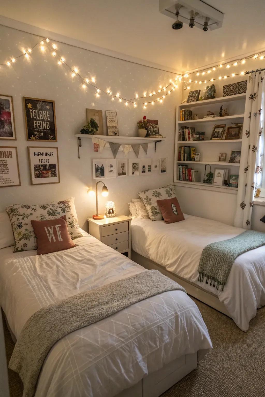 Subtle lighting to enhance ambiance.