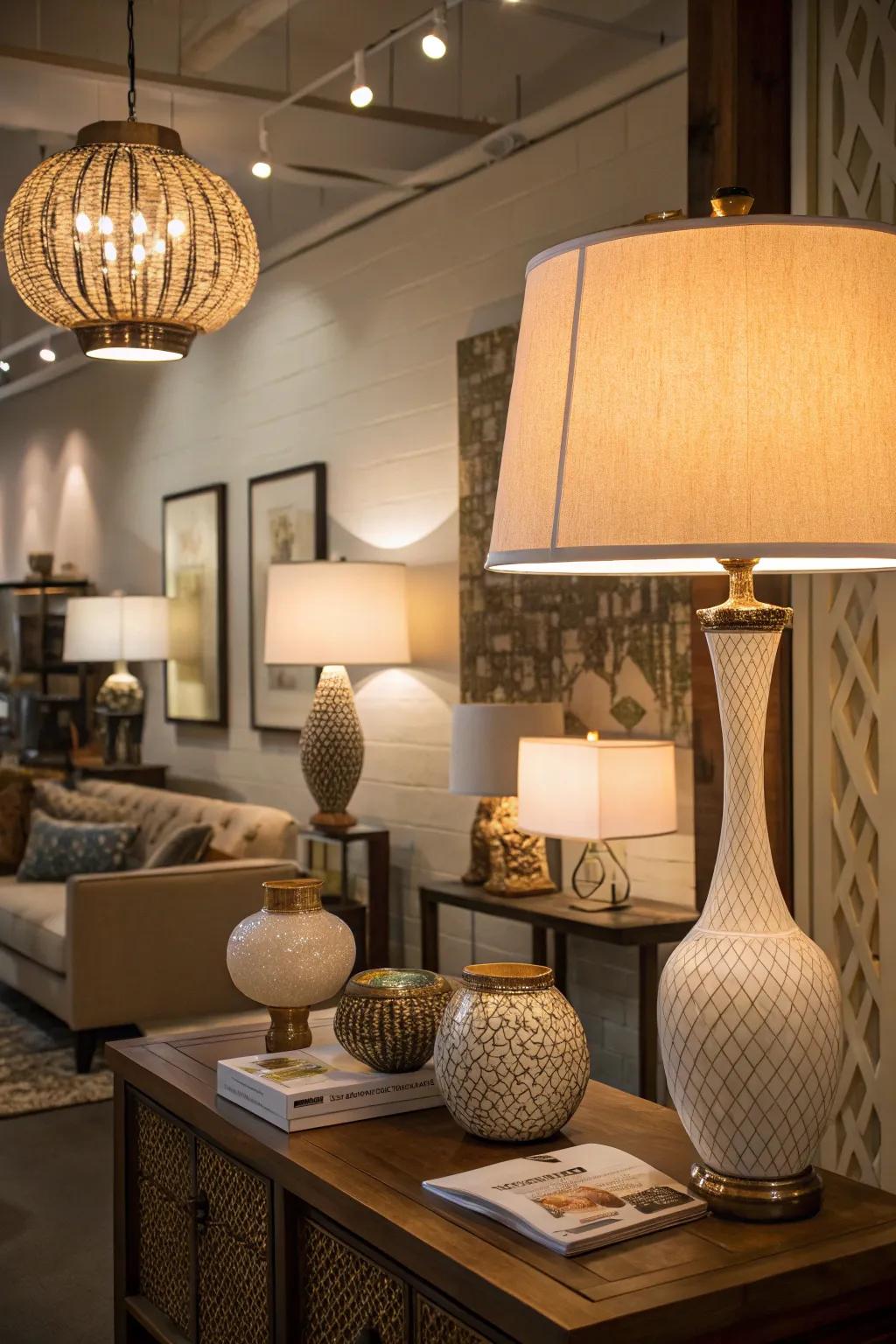 Layered lighting adds depth and warmth to any room.