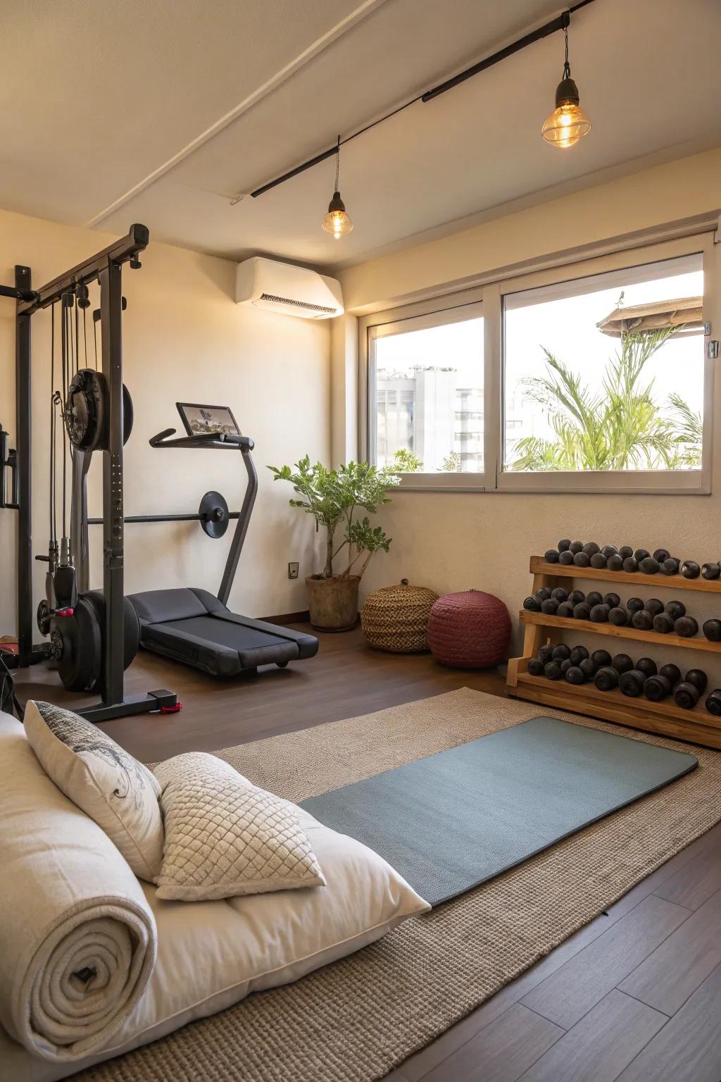 Places to relax help you recover after working out.