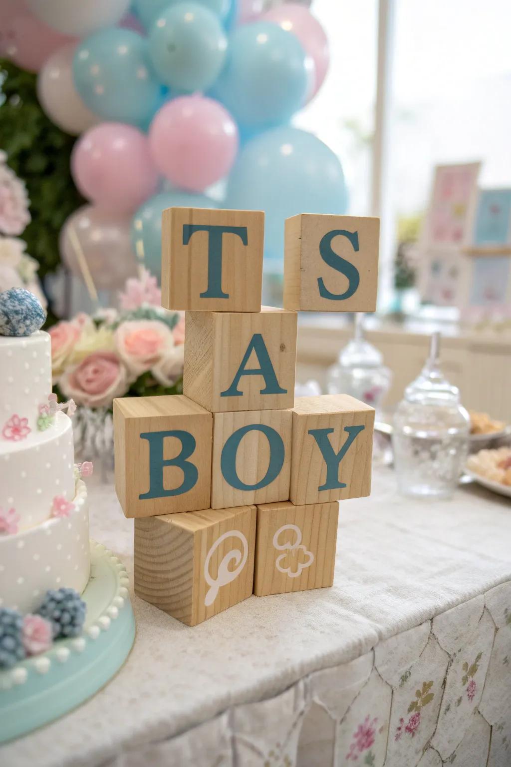 Nostalgic Baby Block Display - Timeless Charm