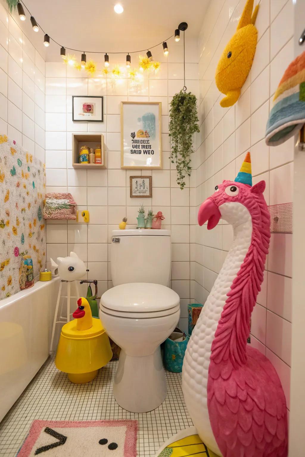 Fun design bringing fun and personality to the space.