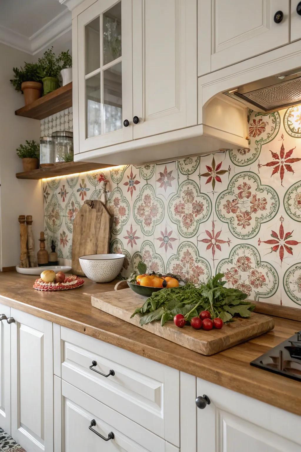 Bring garden charm with bloom-styled bricks.