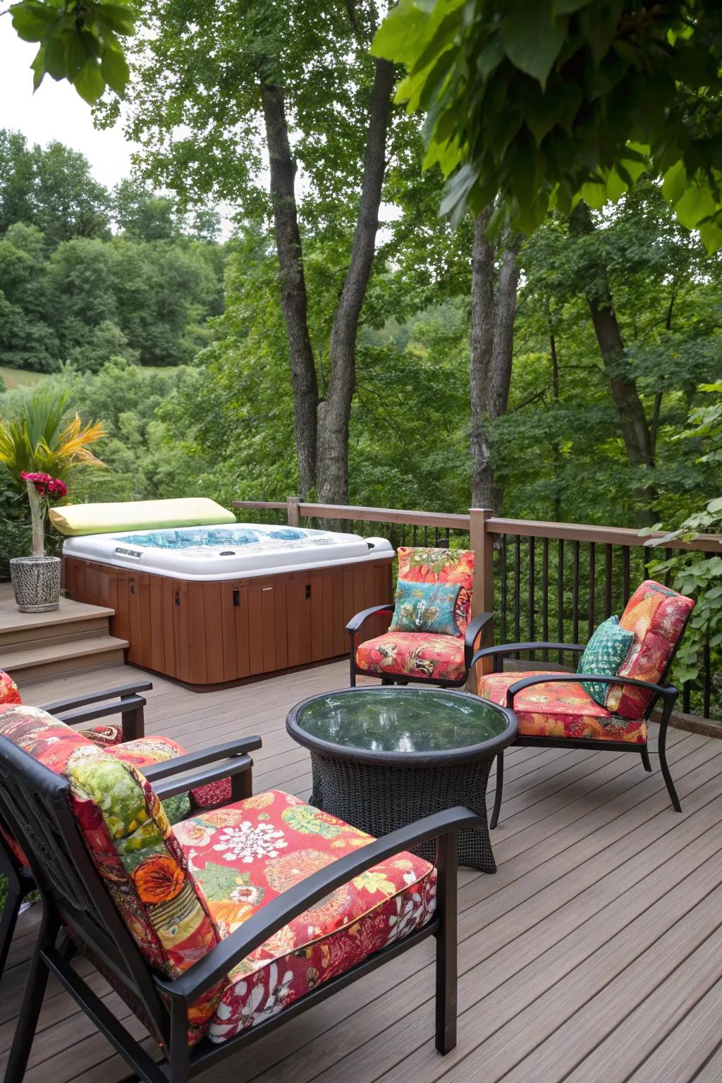 Solid textures guarantee your outside space stays energetic and welcoming.