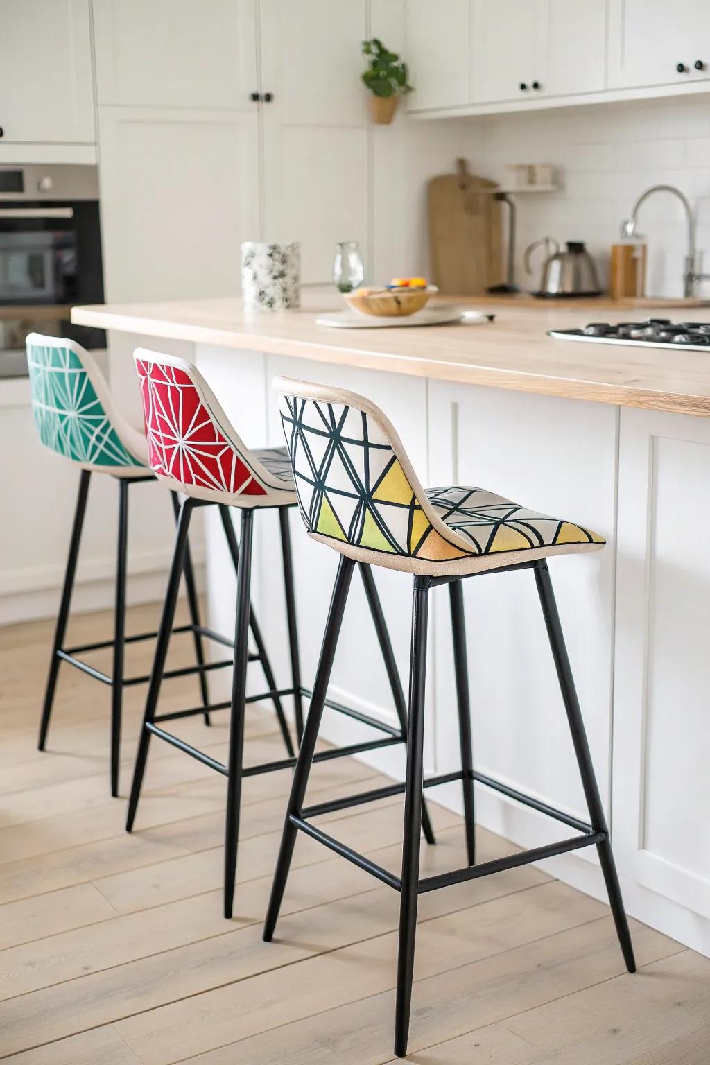 Geometric patterns add a modern twist.