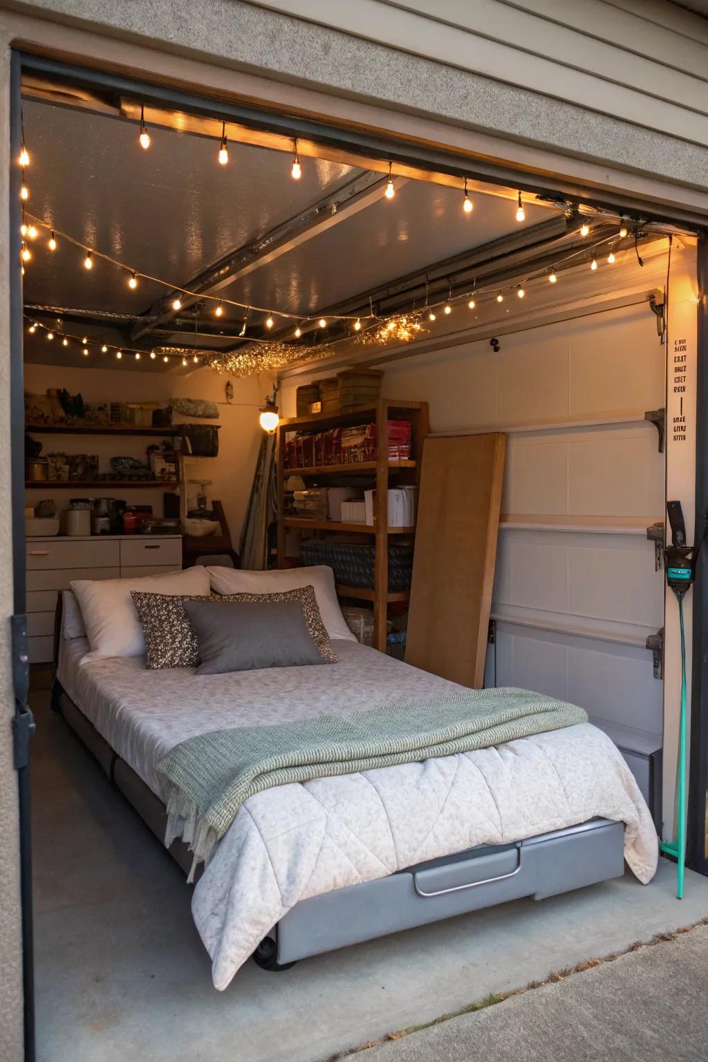 An adaptable sleeping space for impromptu seaside guests.