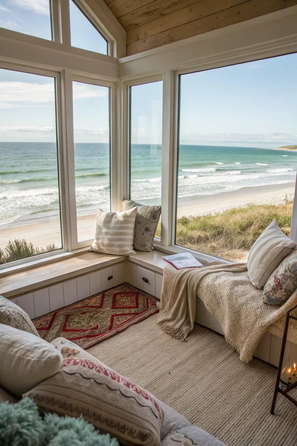 A tranquil getaway for reading and unwinding.