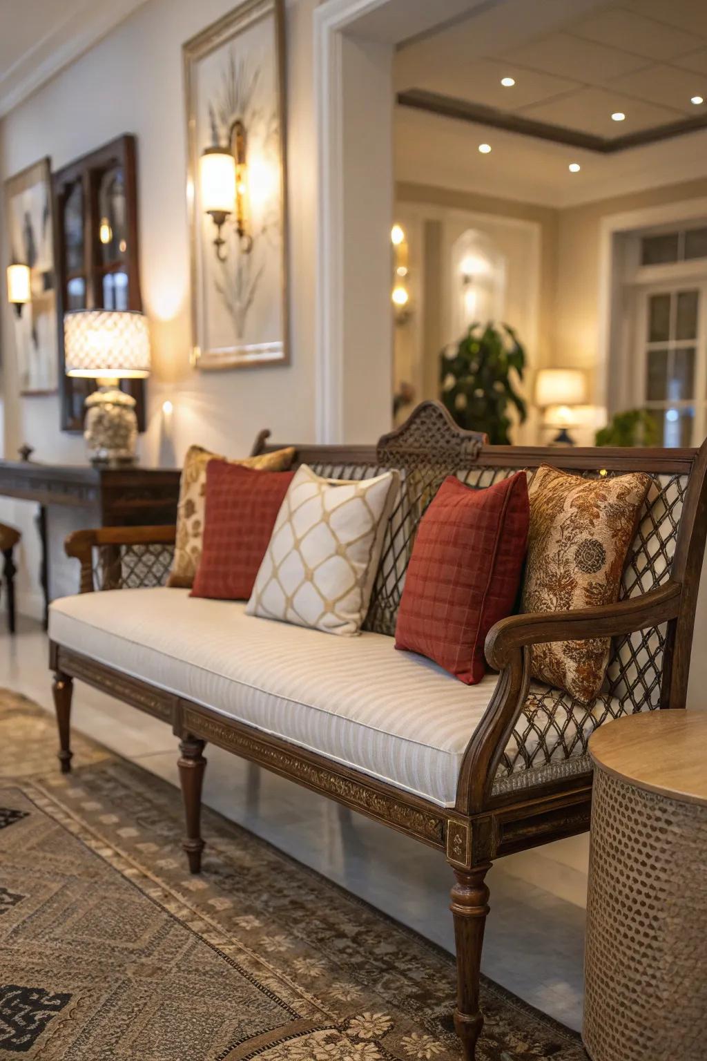 Seats as a back support elevate comfort and support.