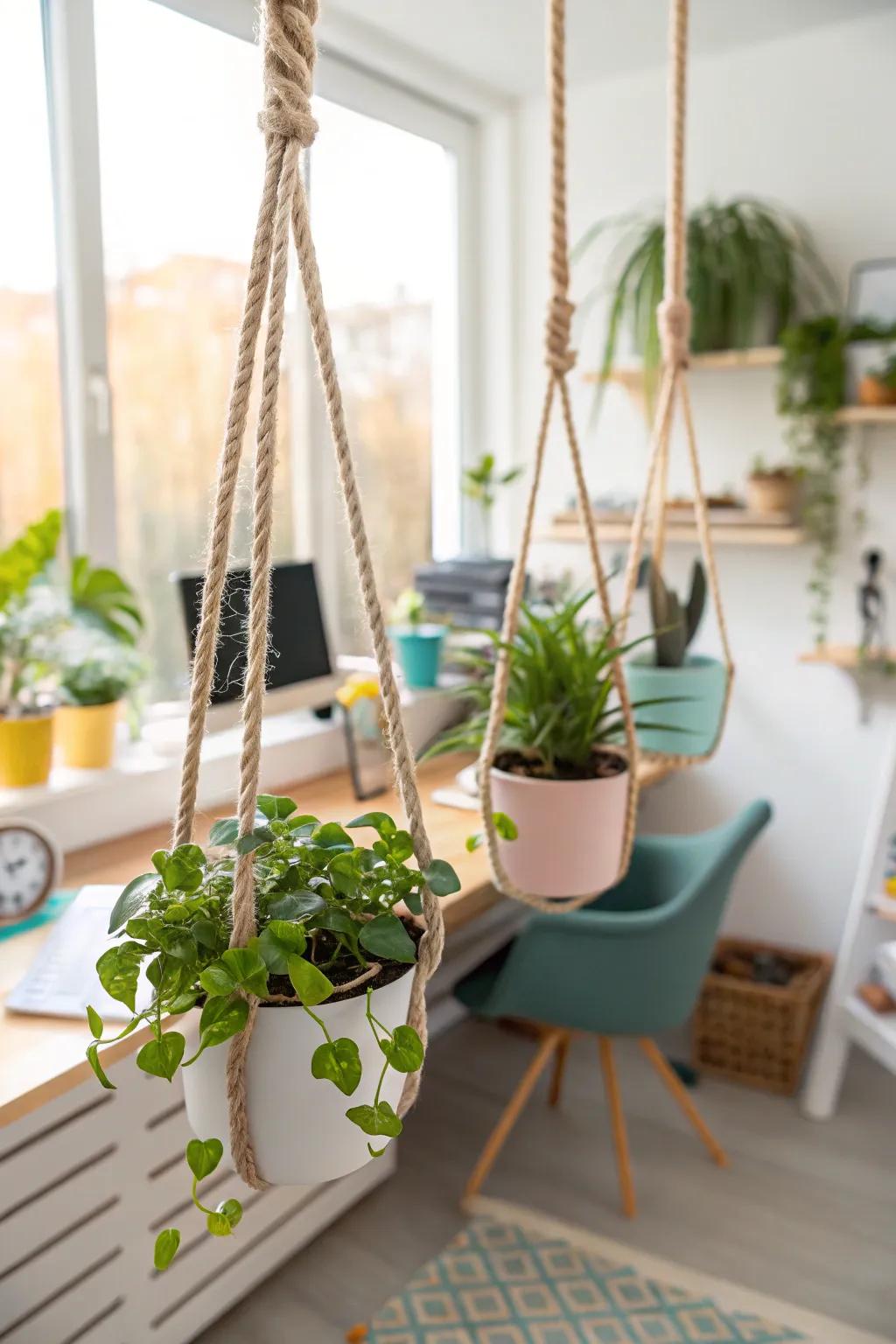 Have fun with creative pot swings.