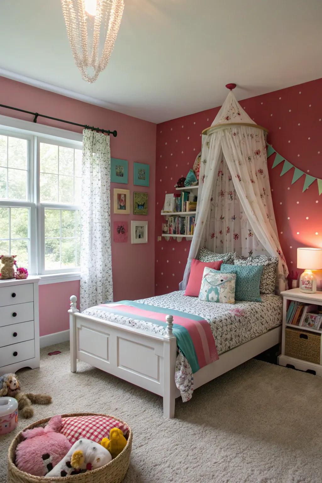 An emphasis wall that seizes attention with its strong design.