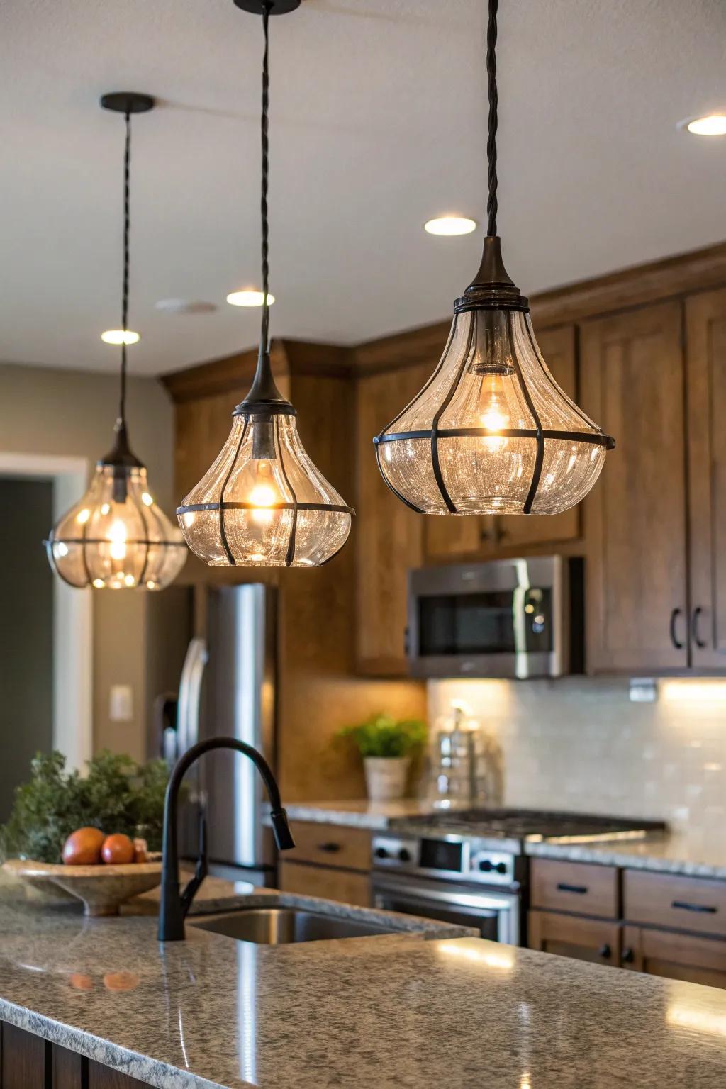 Hanging lights deliver both illumination and style.