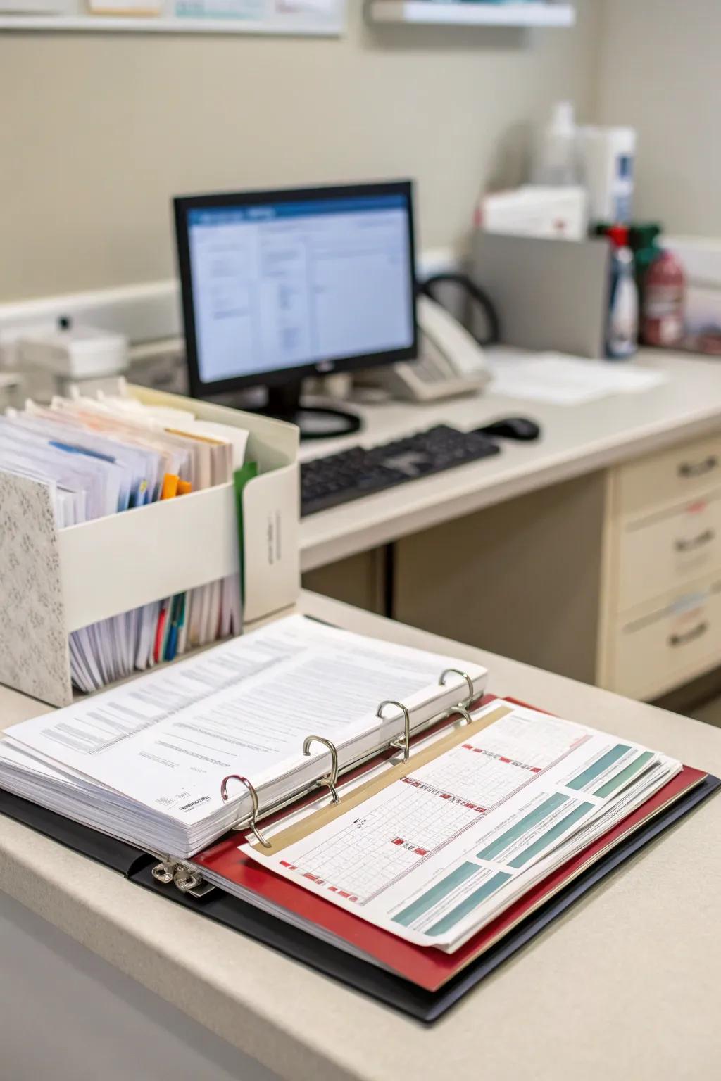Health binder to monitor all health information.