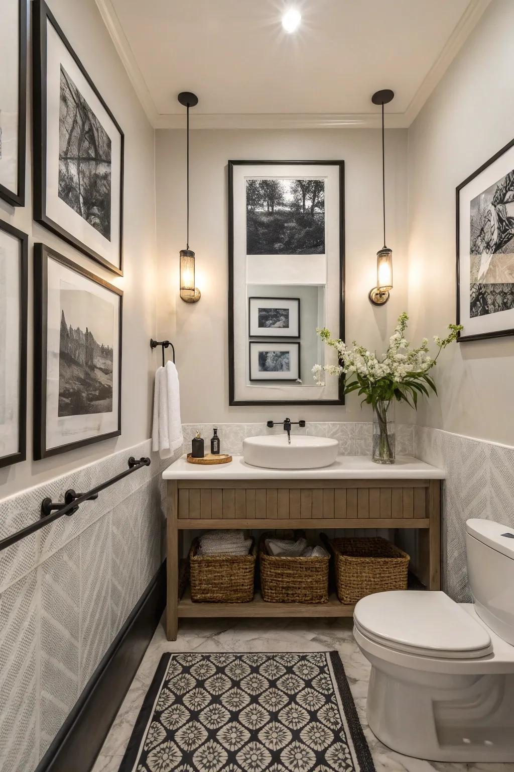 Creative decor introduces character and curiosity.