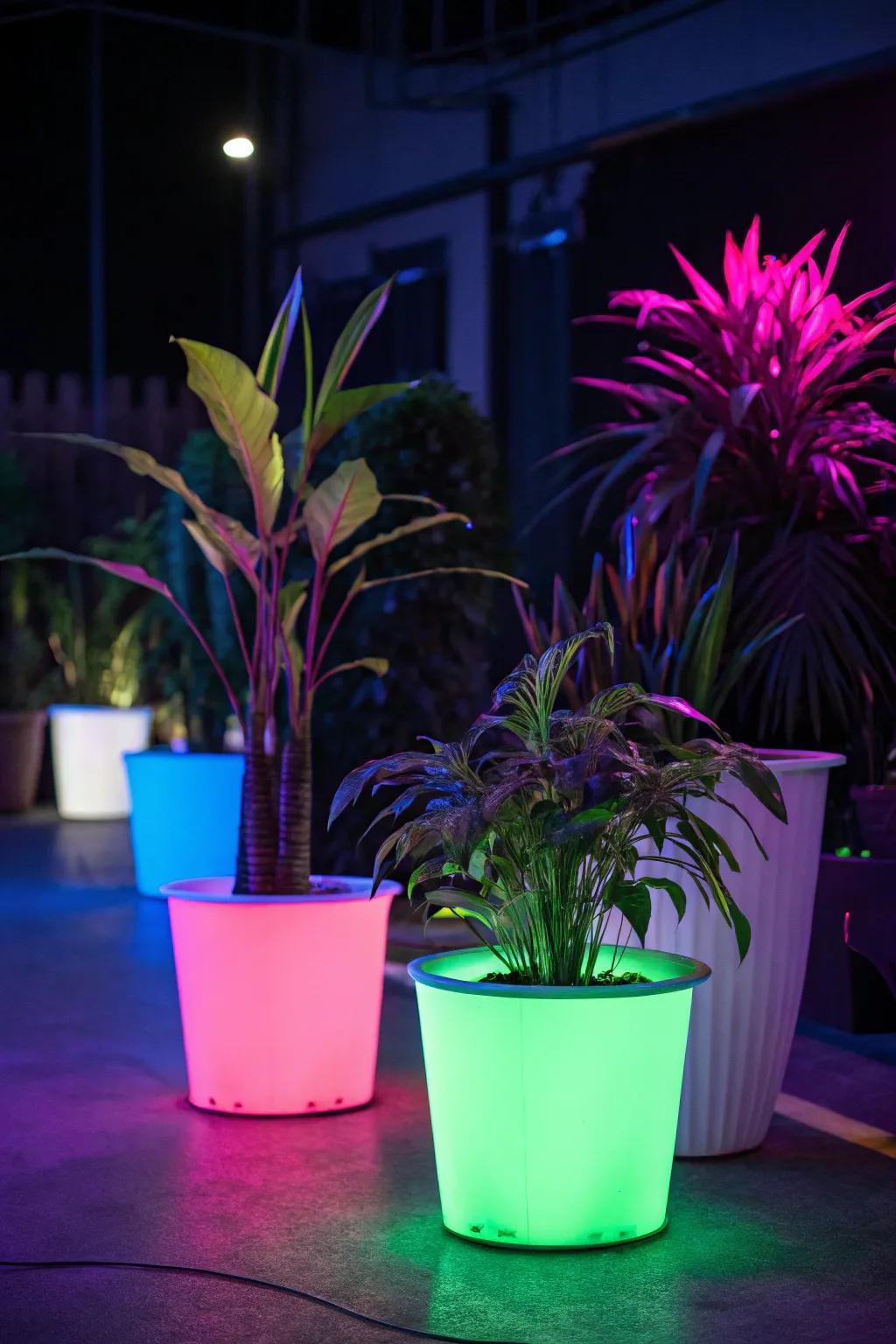 Radiant plant holders give your indoor garden a lively twist.