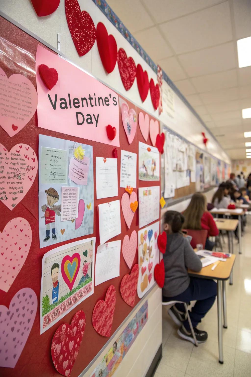 A composition seizing the essence of Valentine's Day.