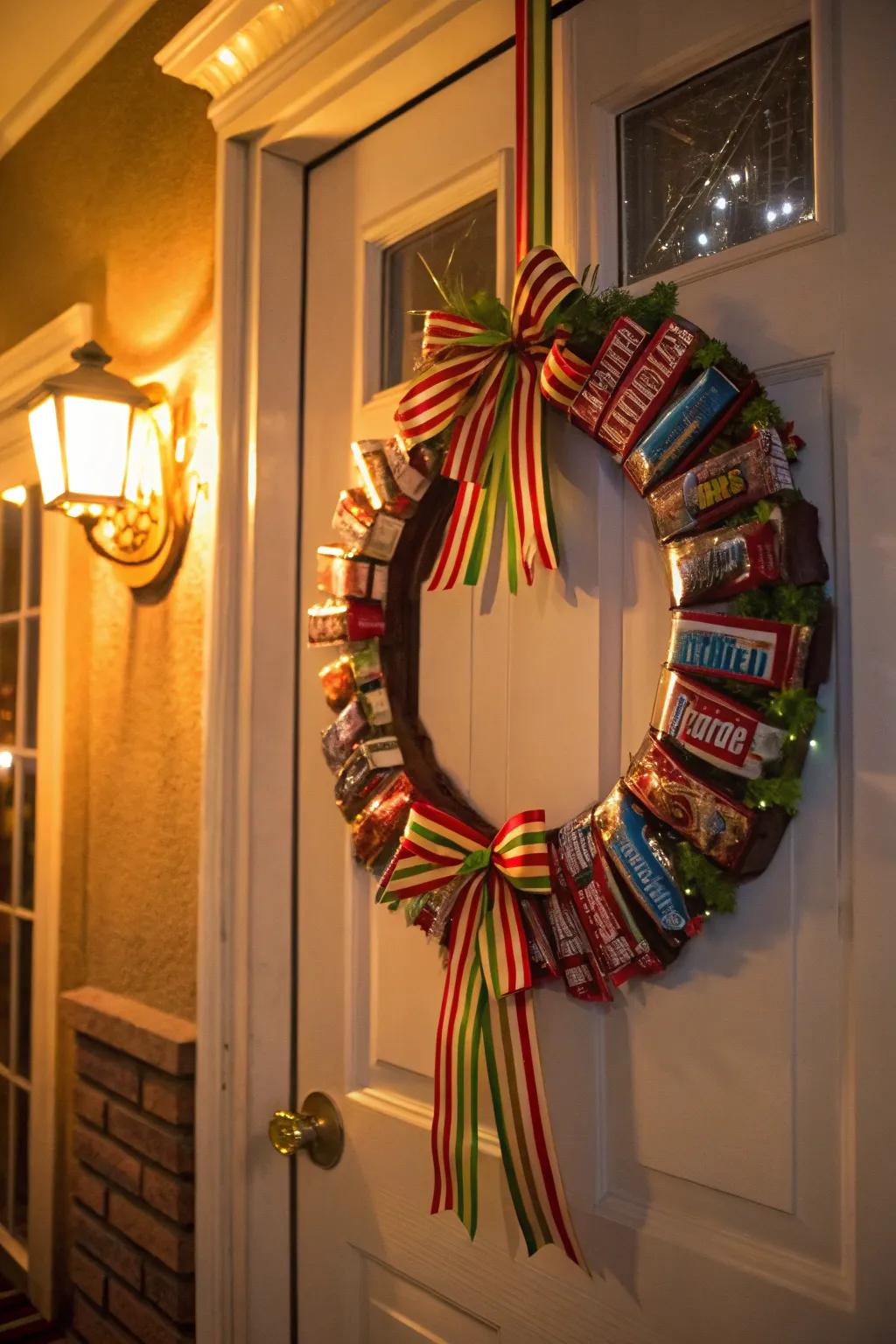 Sweet treat garland delivering a celebratory, edible decoration.