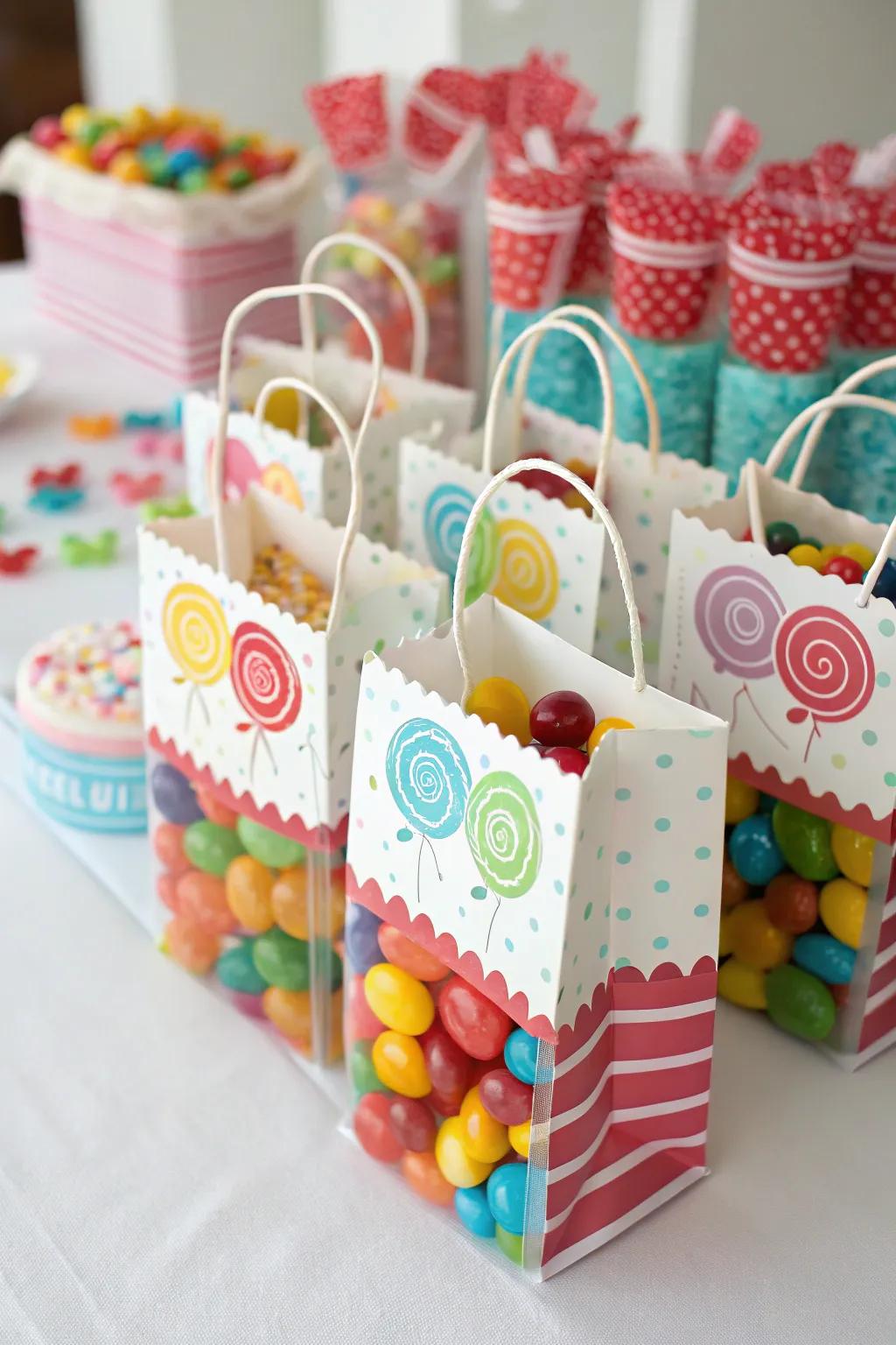 Candy-themed party favors leave a lasting impression