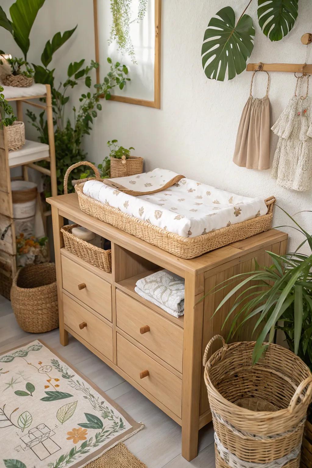 Nature-friendly materials present a sustainable and wholesome selection.