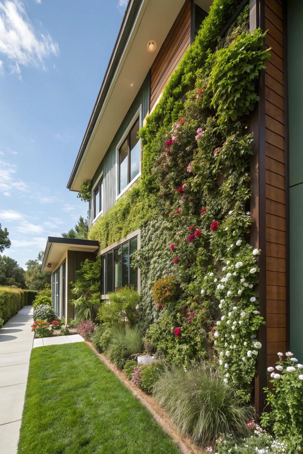 Eco-Wall siding fuses nature into your dwelling.