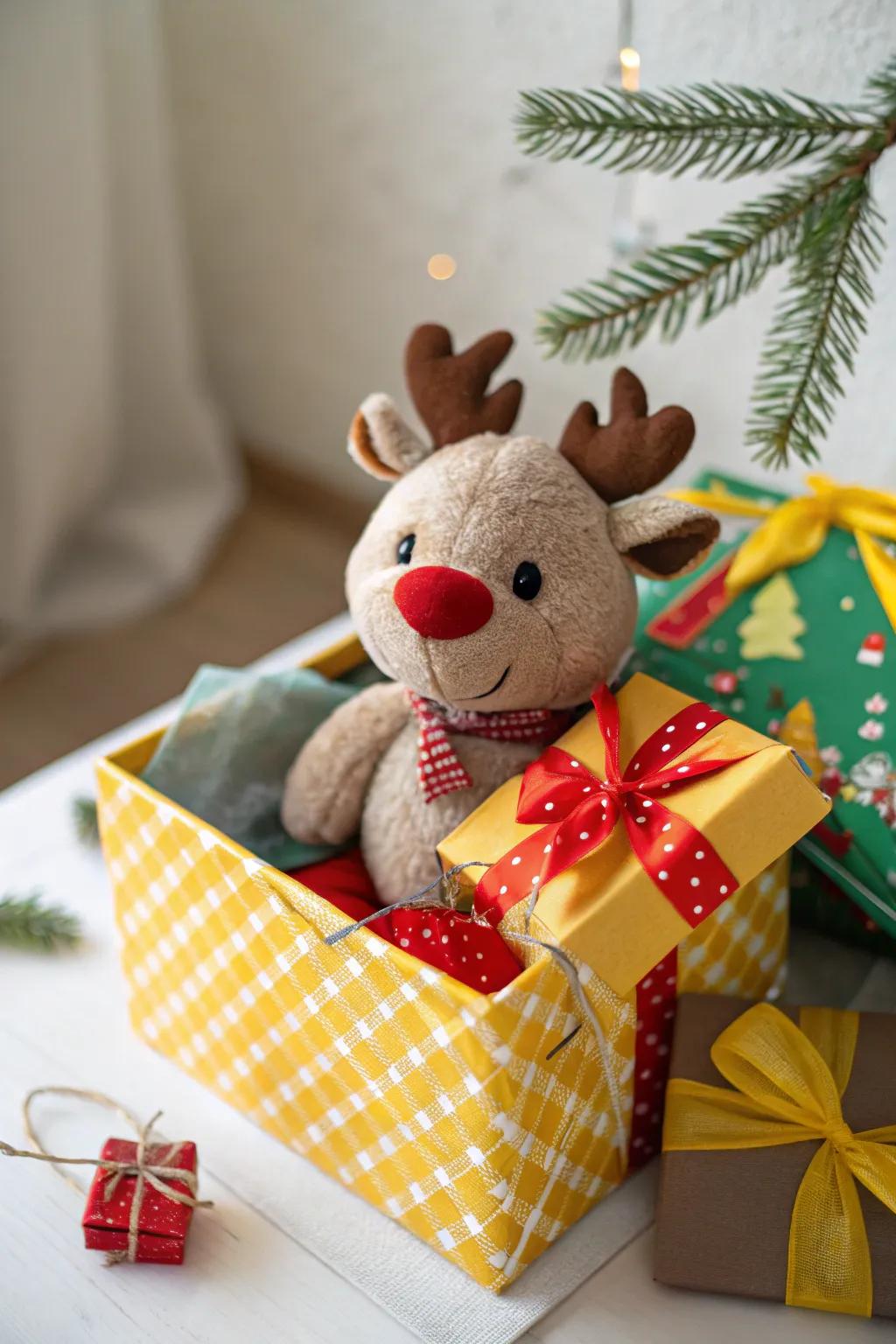 A delightful surprise with a festive element.