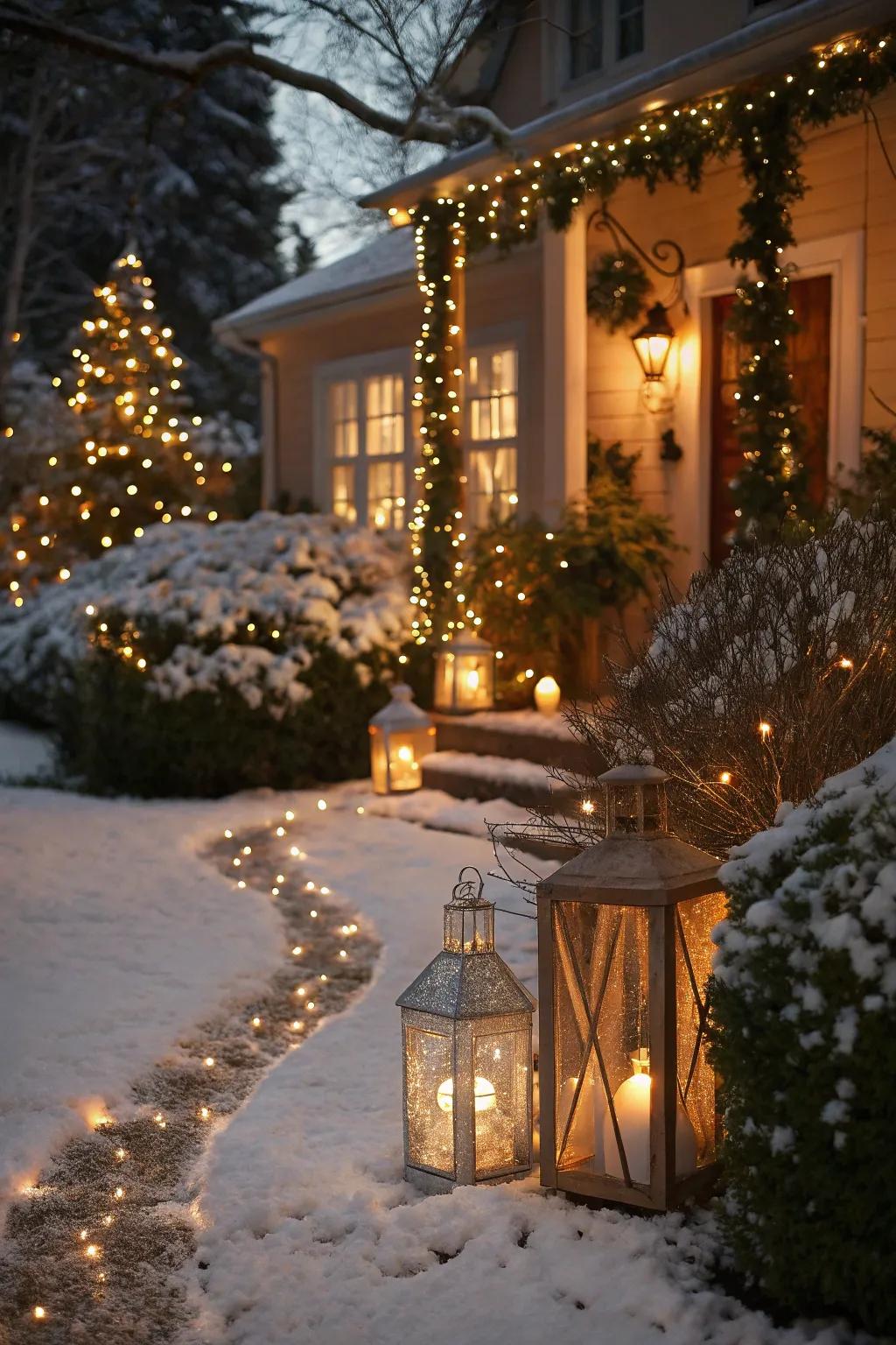 A magical outdoor light show.