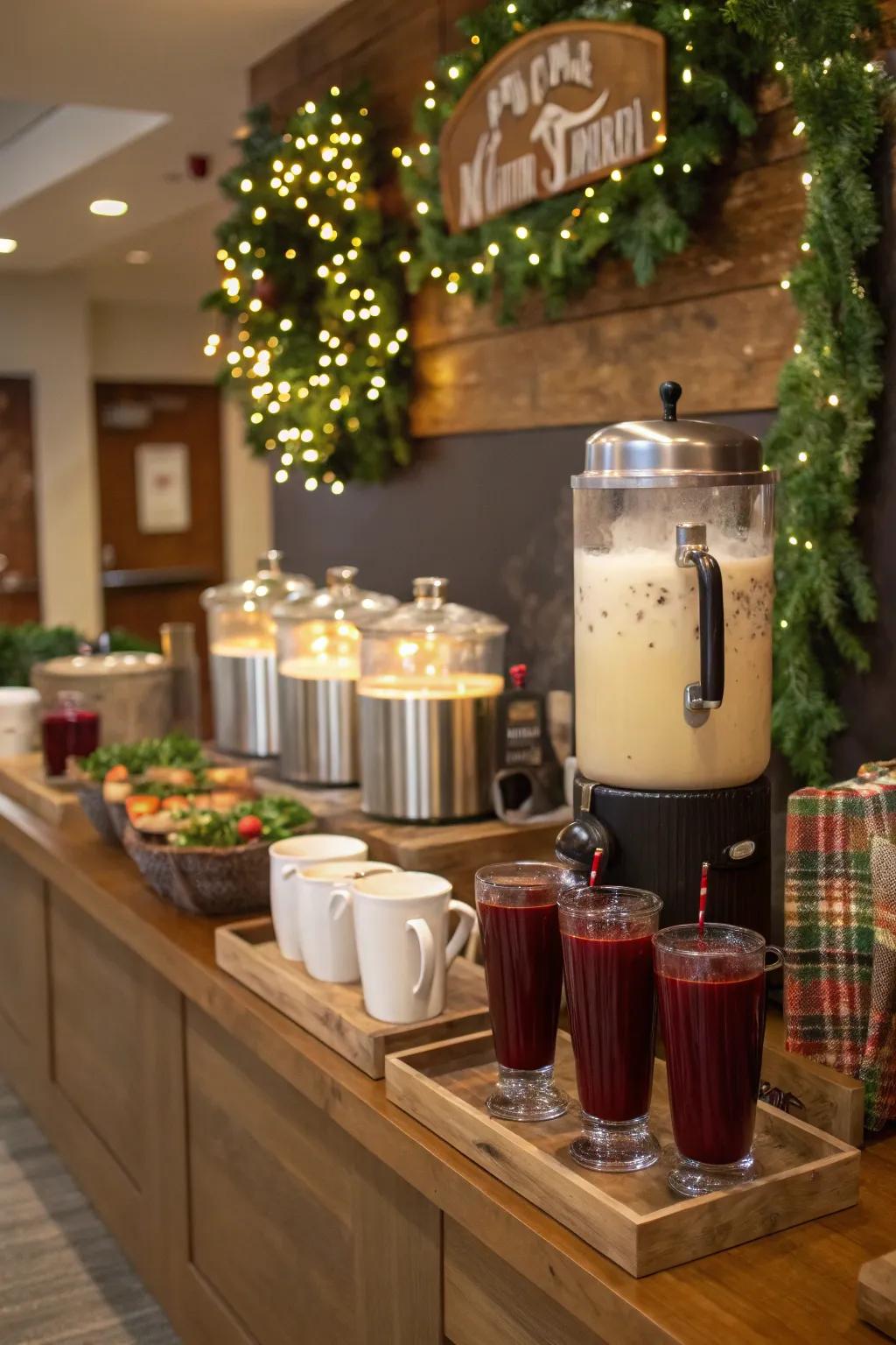 A themed beverage spot is sure to be a hit with festive drinks.