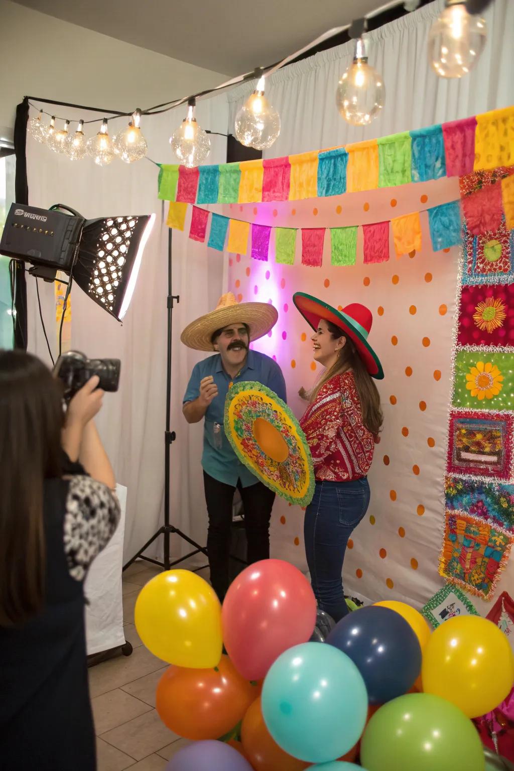 Seize the moment using a celebratory photo stall.