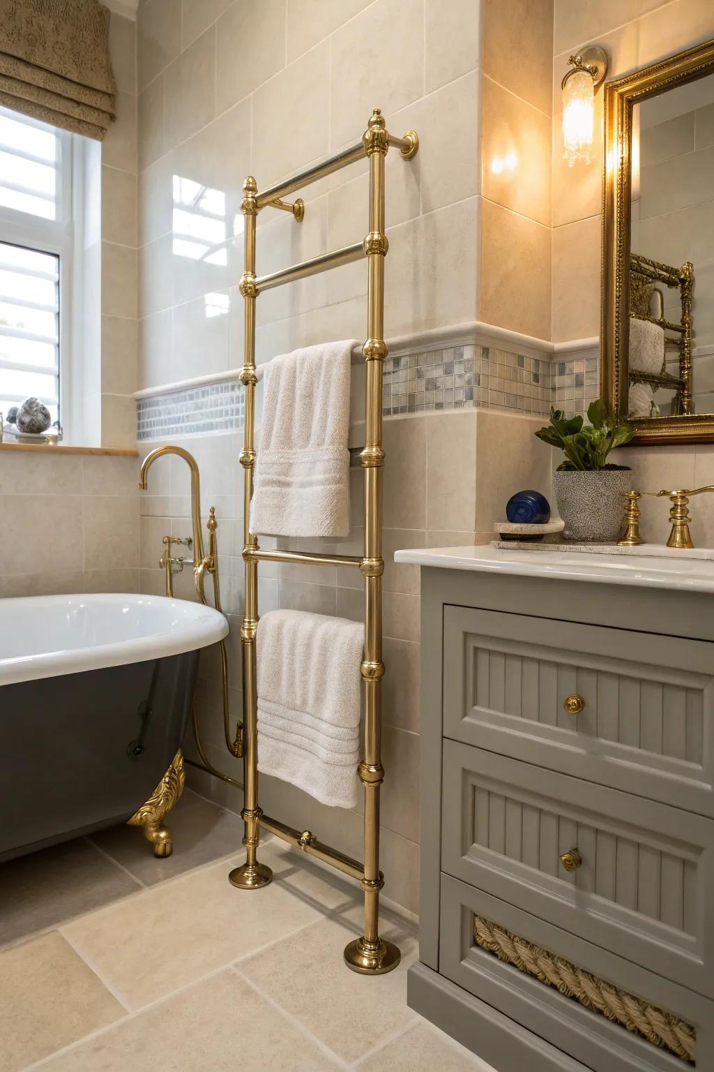 A deluxe towel comfort appends solace and aesthetics.