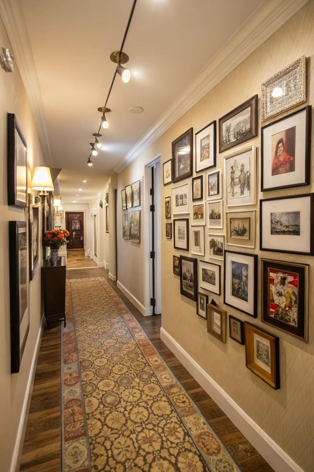 A gallery wall that tells a personal story