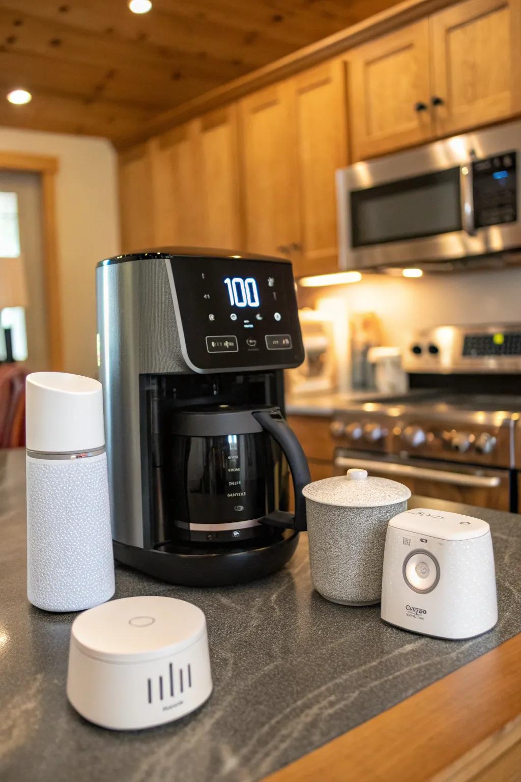 Smart technology enhances the convenience of your coffee station.