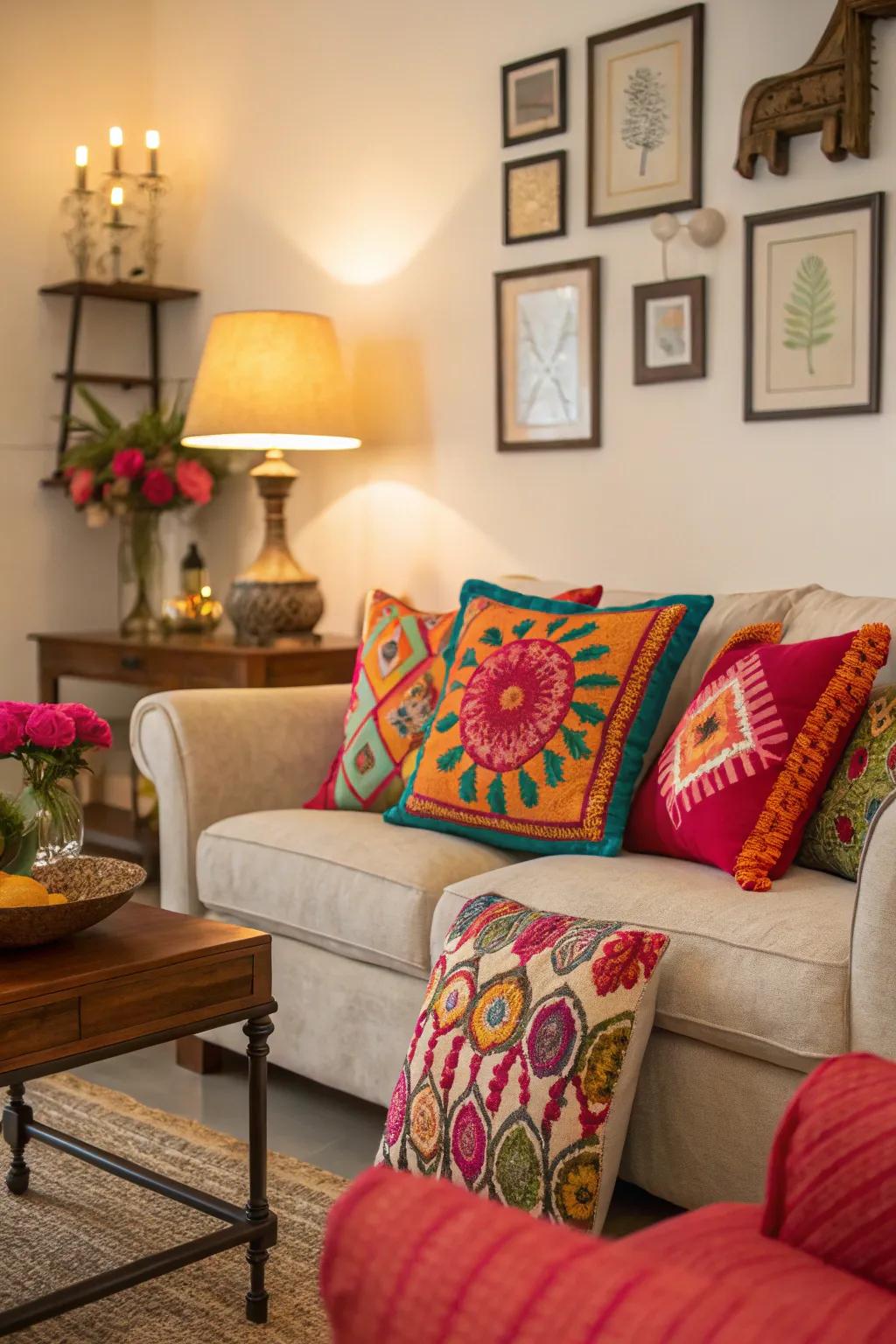 Sprinkles of hue add energy and personality.