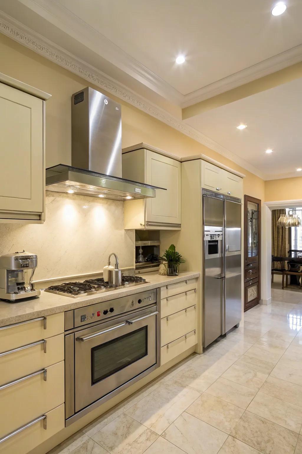 Factory accents add edgy contrast.