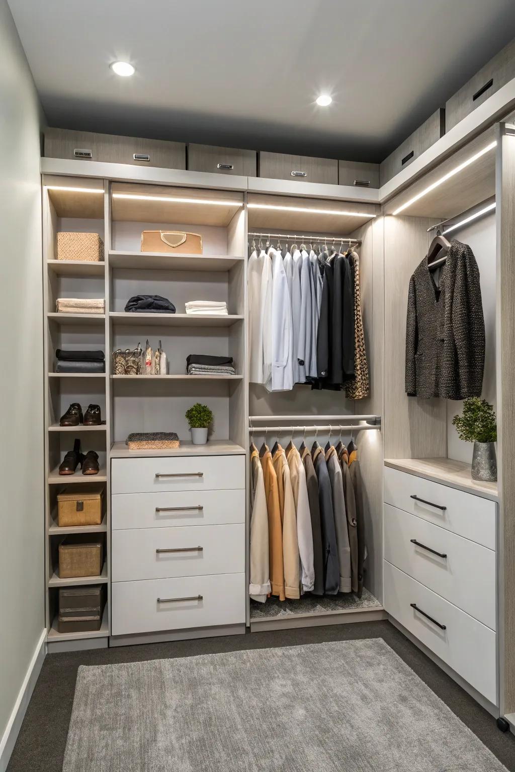 Scalable shelving delivers adaptable storage solutions.
