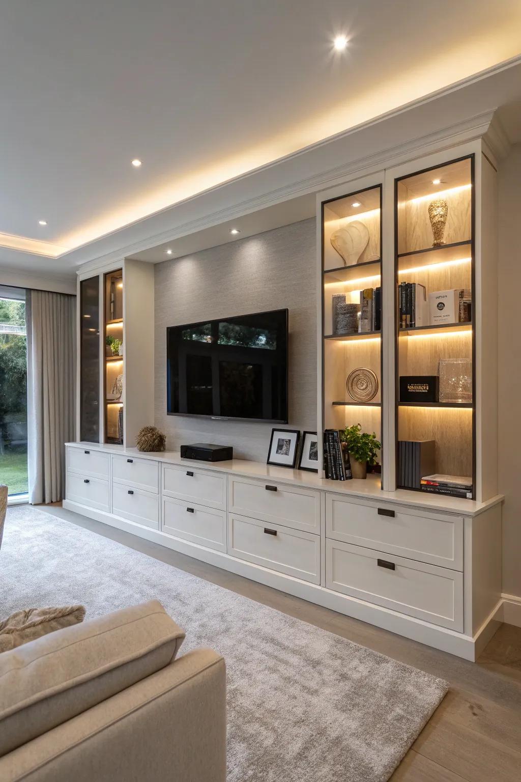 Bespoke media center uniting design with entertainment needs