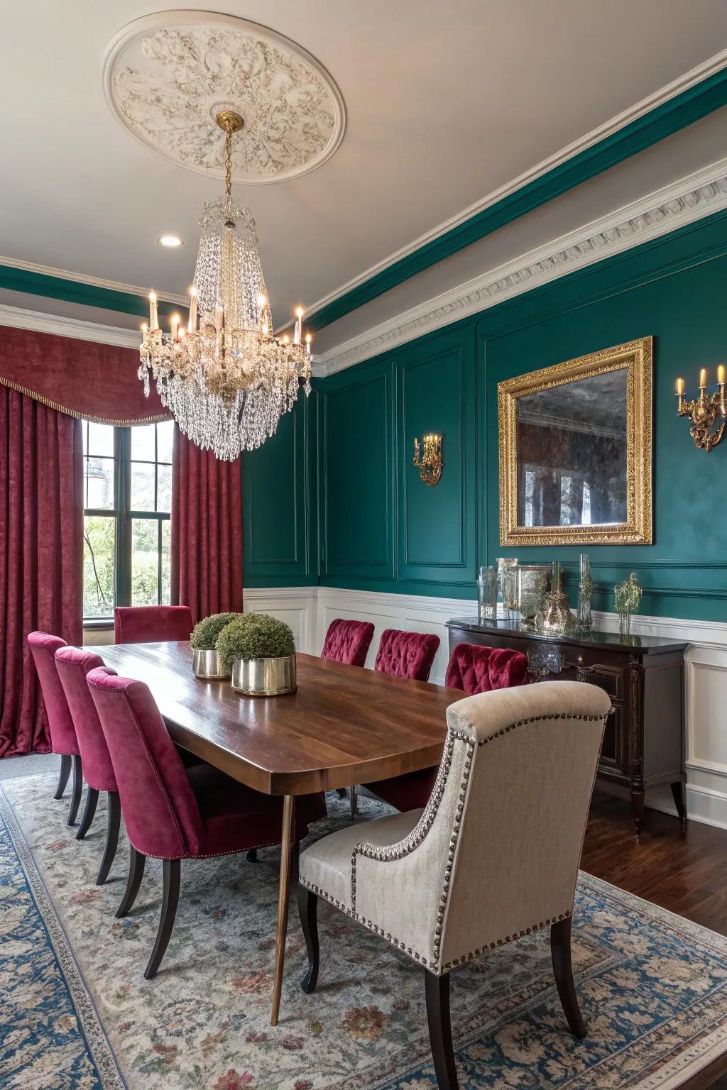 Dynamic gemstone tones add luxury and depth.