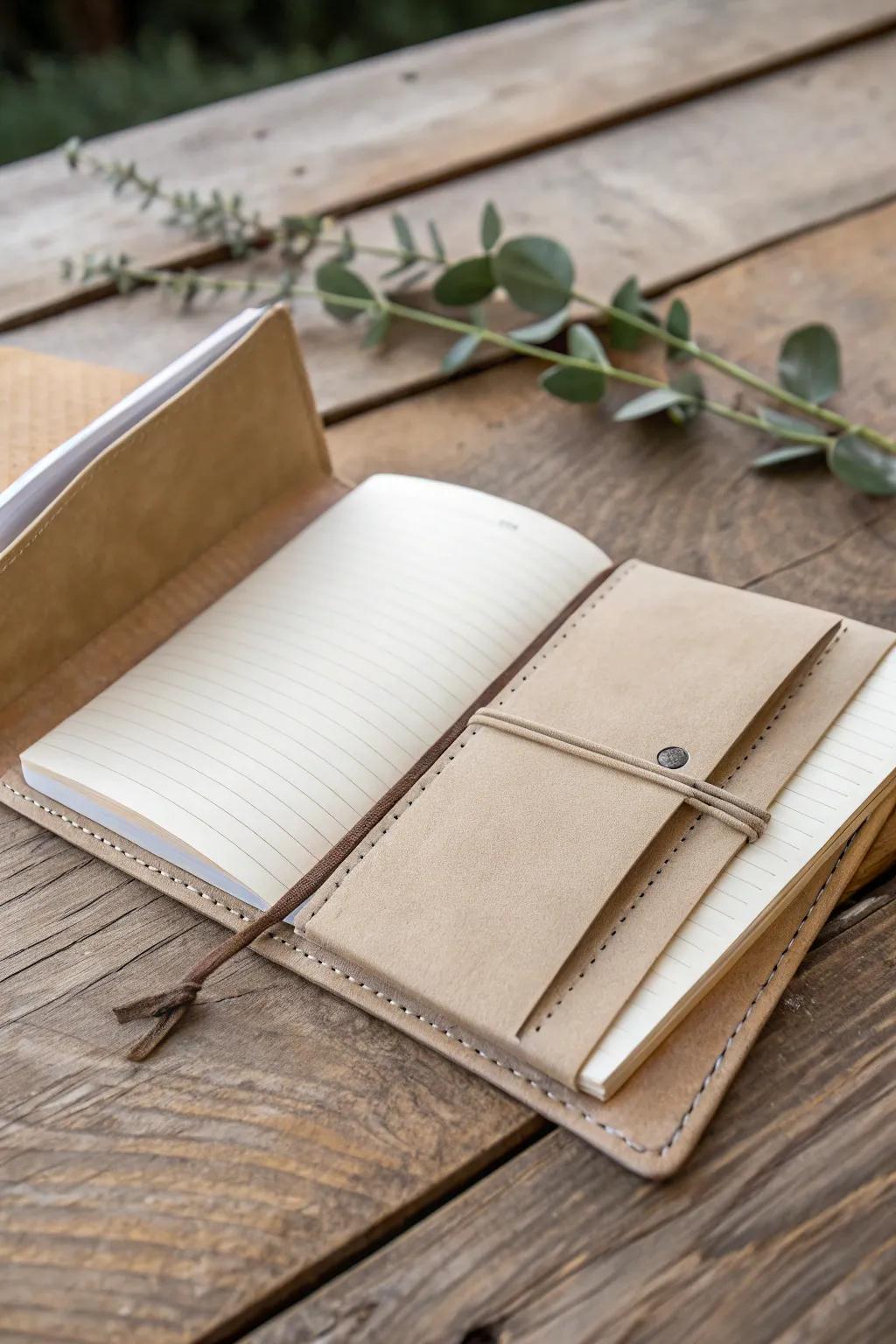 Discover the art of secret-keeping using this beautifully made journal featuring hidden spots for your loved memories. #DIYJournal #ScandinavianDesign #BohoCharm
