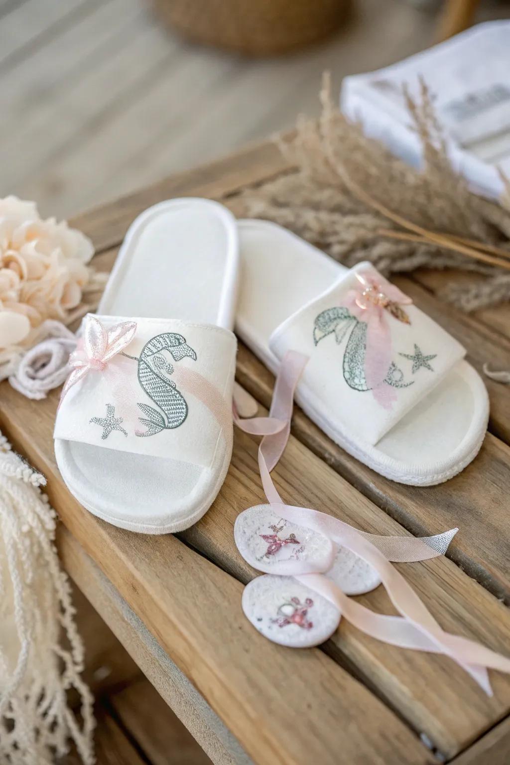 Plunge into refinement with these DIY Mermaid Mules, where simplicity encounters bewitching charm.