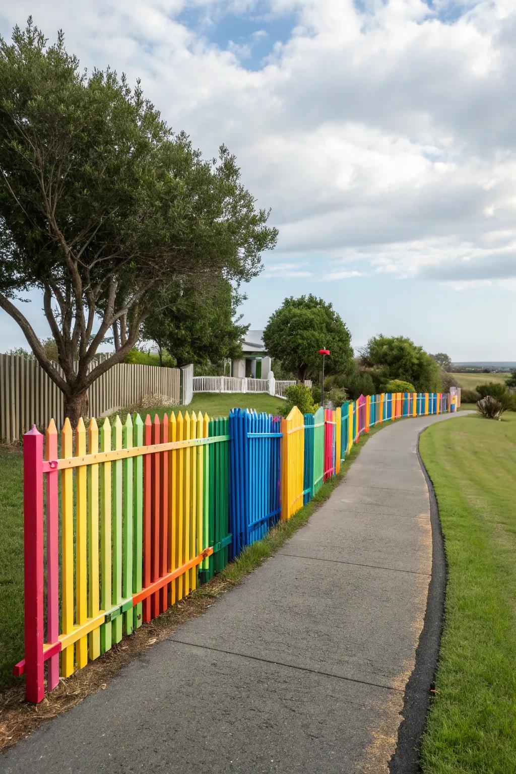 Colorful boundaries add vibrancy and character.