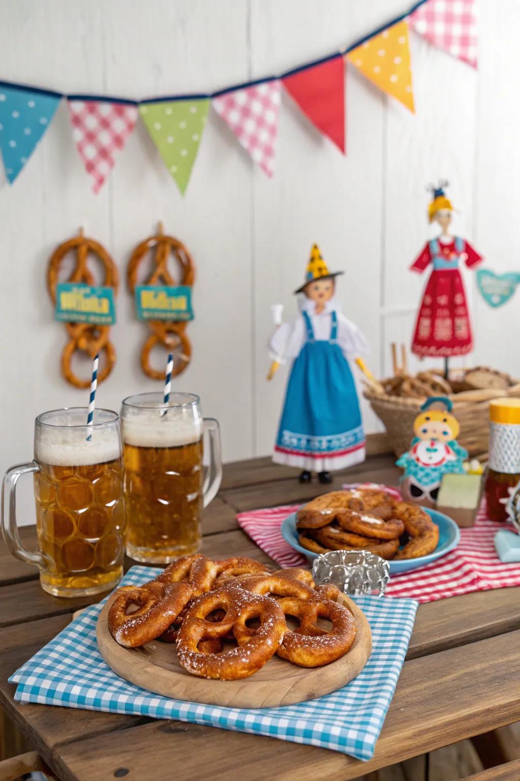 Embrace Bavarian custom through a Celebration-themed natal day festivity.