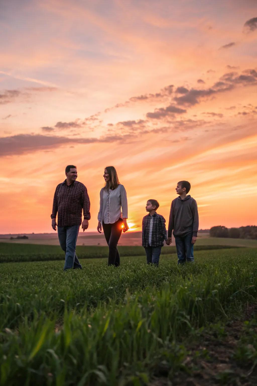 A playful ascension queue captures familial evolution and dynamics.