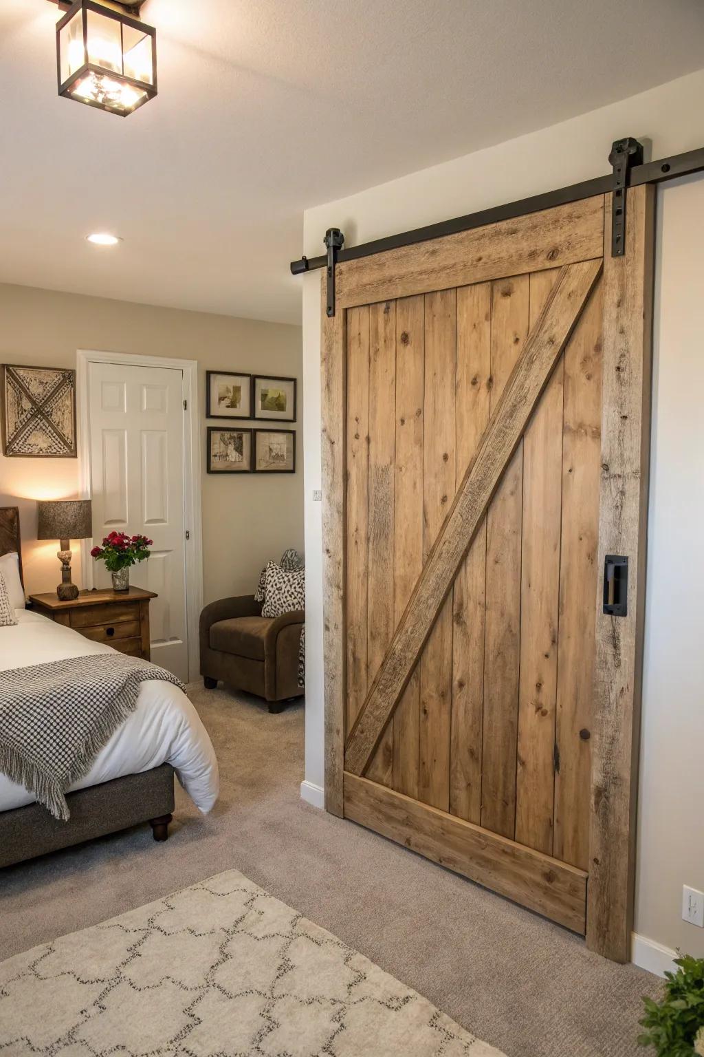 Repurposed materials introduce unique character.