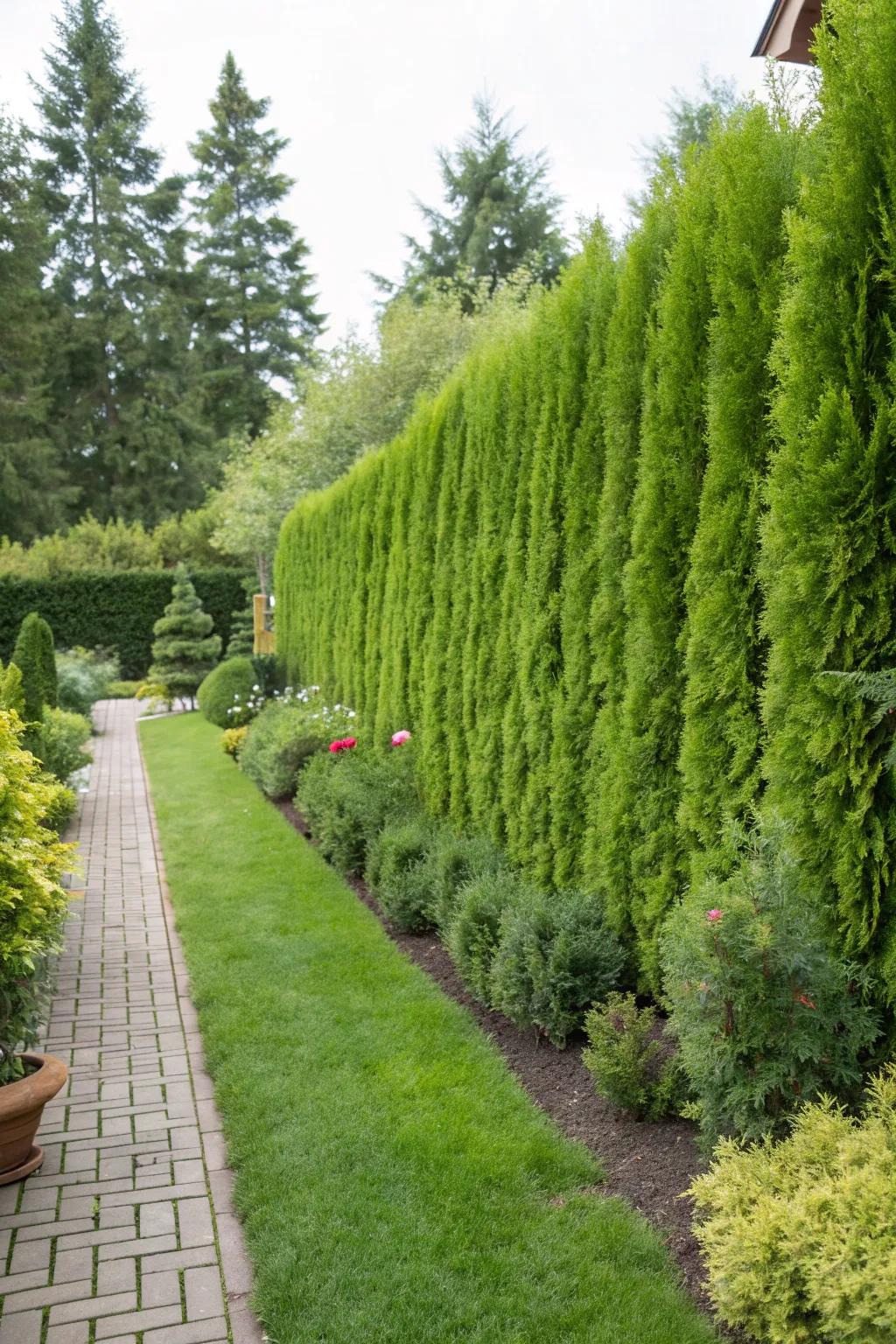 Viridian Western Red Cedar delivers a distinctive and striking hedge option.