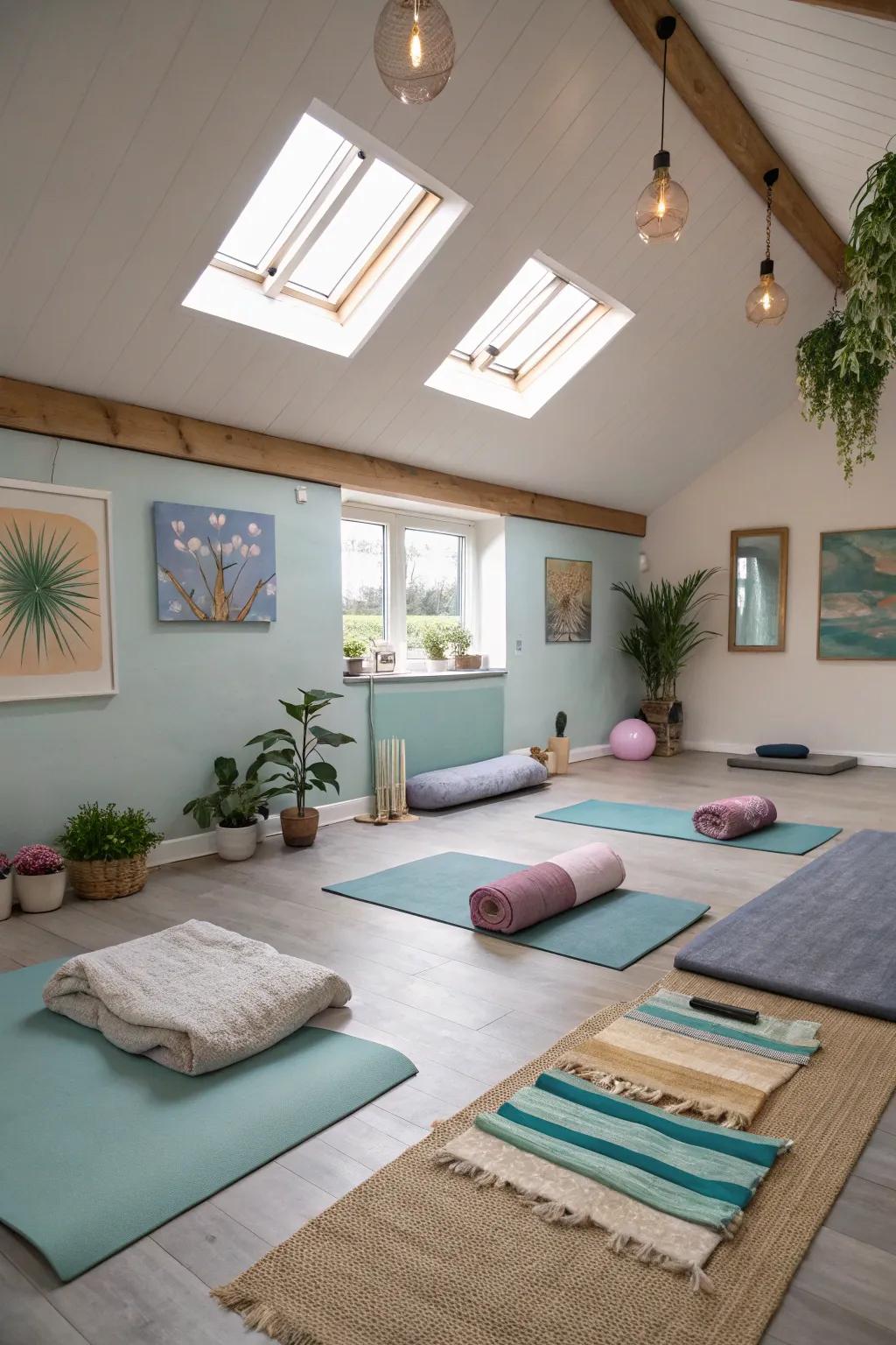Accept wellness offering a dedicated yoga location.